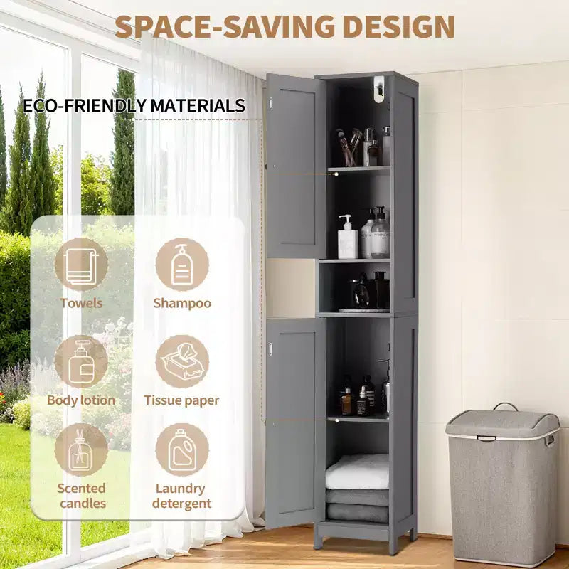 Set di mobili da bagno moderno Soluzione salvaspazio e resistente Set completo per un'organizzazione del bagno elegante e funzionale