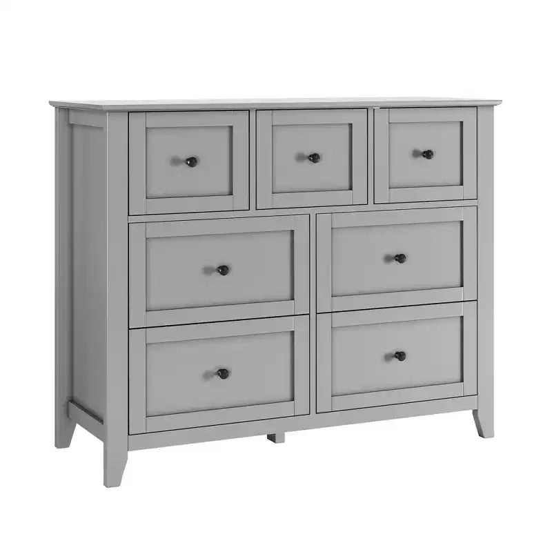 Cassettiera Acekool a 7 cassetti, cassettiera moderna in legno, cassetti profondi e piano ampio, anti-ribaltamento di sicurezza, per camera da letto, soggiorno