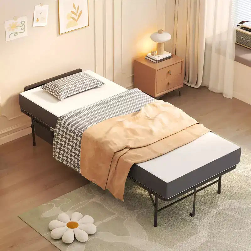 Bellemave Letto Pieghevole 75 con Testiera Regolabile e 5 Memory Foam, Letto Pieghevole Salvaspazio per Ospiti, Facile da Montare