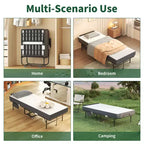 Bellemave Letto Pieghevole 75 con Testiera Regolabile e 5 Memory Foam, Letto Pieghevole Salvaspazio per Ospiti, Facile da Montare
