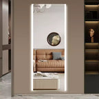 GDFStudio Arden - Specchio rettangolare moderno a figura intera 65H con 3 modalità di illuminazione