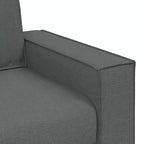 vidaXL Set Divani a 2 Posti con Cuscini in Tessuto Nero
