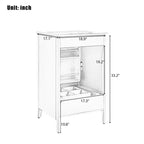 Okak 20 pollici organizer bagno mobiletto bagno con lavabo mobiletto con anta ripiano