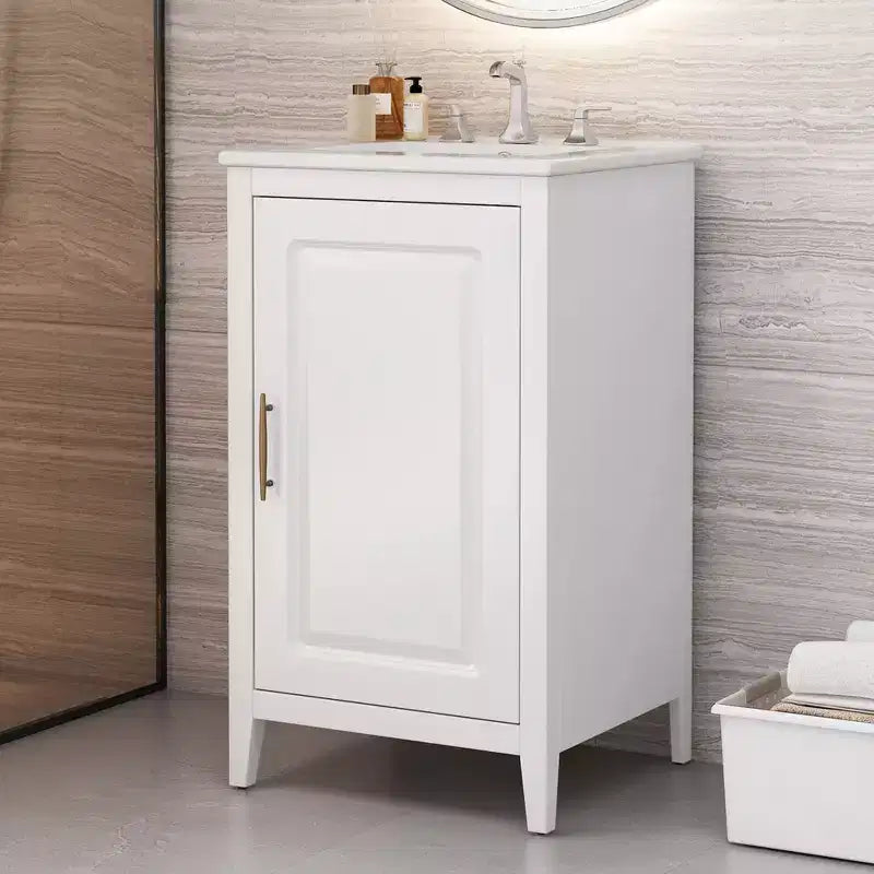 Okak 20 pollici organizer bagno mobiletto bagno con lavabo mobiletto con anta ripiano
