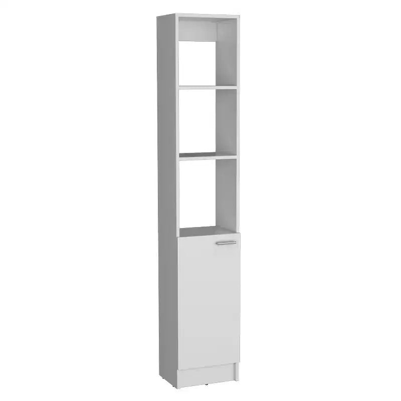 Mobiletto per bagno Okak con 6 ripiani, armadietto salvaspazio sottile con ripiano regolabile per bagno, soggiorno, cucina