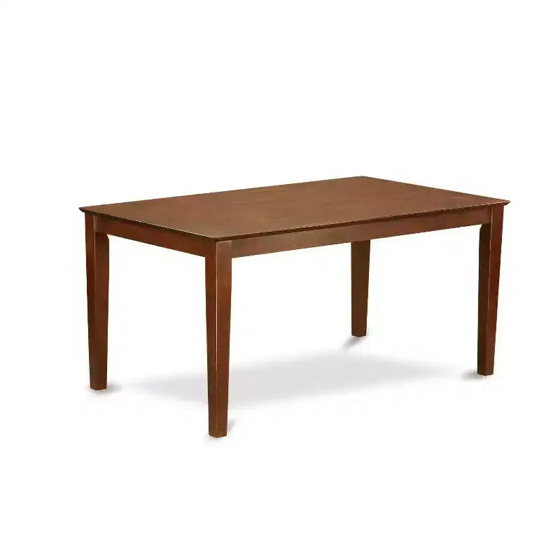 Set tavolo da pranzo rettangolare 7 pezzi tavolo 60 pollici con 6 sedie da cucina in legno