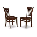Set tavolo da pranzo rettangolare 7 pezzi tavolo 60 pollici con 6 sedie da cucina in legno