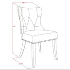Set sala da pranzo in 3 pezzi con piano in legno massello nero e ciliegio - con bottoni trapuntati - 4 posti a sedere