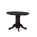 Set da pranzo rotondo medievale - 5 pezzi sedie e tavolo da cucina - Tessuto in lino - 42 pollici