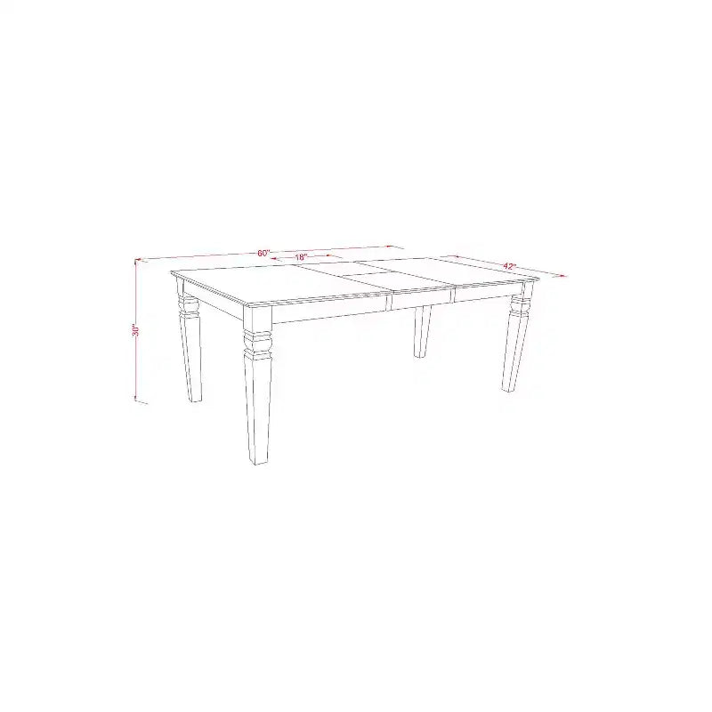 HomeStock Tavolo da pranzo con piano in legno massello nero e ciliegio a 7 pezzi con 6 sedie