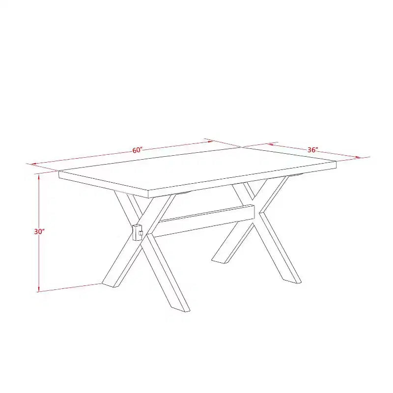 HomeStock - Tavolo da pranzo rettangolare a 5 pezzi in rovere naturale con piano in legno massello e 4 sedie imbottite