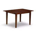 5-Piece Mahogany Finish Solid Wood Top - Rectangular Dining Room Set (Seats-4)