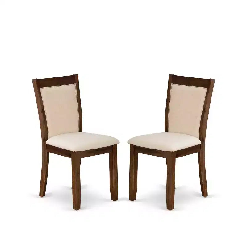 HomeStock Tavolo da pranzo rettangolare a 6 pezzi in legno massello con finitura Jacobean anticata, con 1 panca e 4 sedie