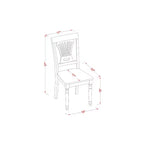 Set da pranzo rotondo per cucina - Tavolo con 2 sedie - Set da bistrò per piccoli spazi