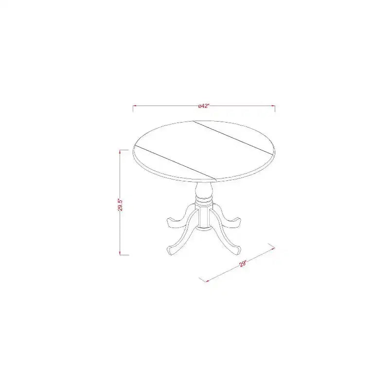 Set da pranzo da 3 pezzi con piano in legno massello con finitura in rovere naturale, con schienale alto - 4 posti