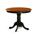 3-Piece Black and Cherry Finish Solid Wood Top - Dining Room Set - Seats 4
