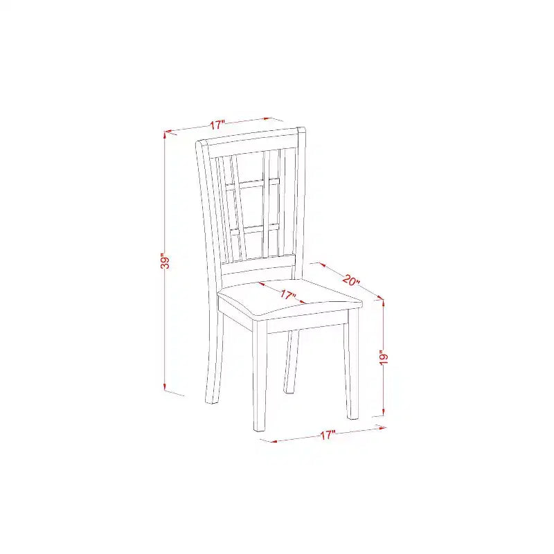 Set da pranzo in stile sud-ovest 5 pezzi tavolo e sedie - Mobili da cucina moderni in stile rustico
