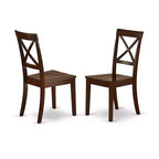 Set tavolo da pranzo rotondo 3 pezzi, tavolo da 42 pollici con ante a ribalta e 2 sedie da cucina