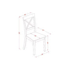 Set da pranzo vittoriano - Tavolo rotondo e 4 sedie - Set da cucina sala da pranzo