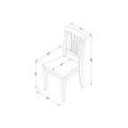Set Tavolo da Pranzo Rotondo - Dinette da Cucina 3 Pezzi con Sedie, Marrone Sella, 42 Pollici