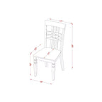 Set tavolo da pranzo rotondo - Tavolo da cucina 3 pezzi con sedie, 42 pollici, finitura ciliegio nero