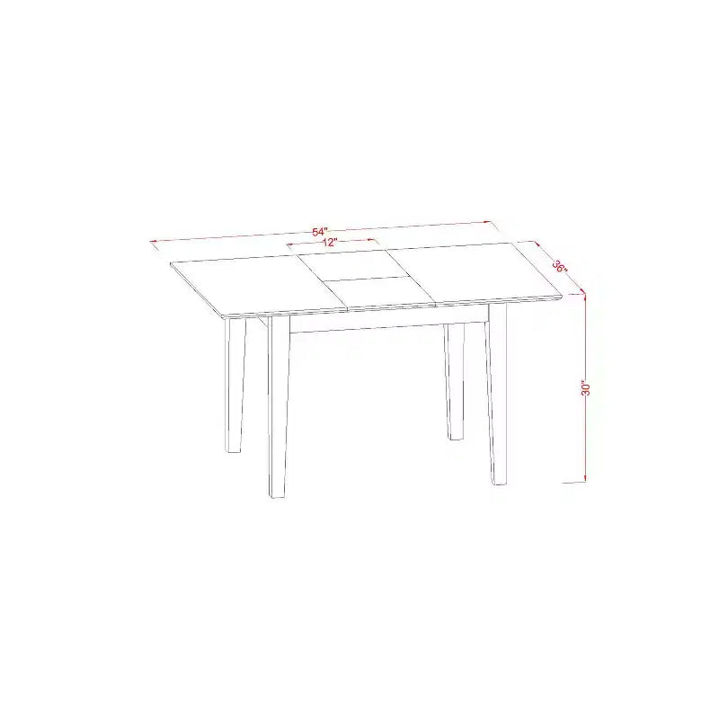 Set da pranzo antico - Tavolo e sedie da pranzo piccoli - Elegante arredamento per sala da pranzo