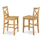 Set da Tavolo da Cucina - Tavolo Altezza Contatore & 4 Sedie - Elegante Set da Pranzo per Piccoli Spazi