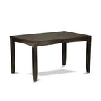 HomeStock Set da Pranzo 5 Pezzi in Legno Massello con piano color Cappuccino - Posti a sedere per 4 persone