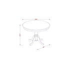 HomeStock Set da pranzo 5 pezzi con tavolo in legno massello con finitura nera e ciliegio e 4 sedie con schienale a doghe
