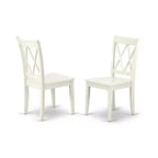 Set da pranzo di metà secolo - Tavolo rettangolare 7 pz e 6 sedie - Finitura bianca