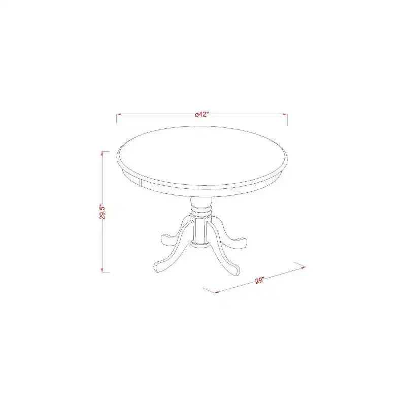 Set Tavolo Tondo Vintage da Cucina - 3pz Tavolo e 2 Sedie - Gambe Bianco Lino - Tessuto Beige Chiaro