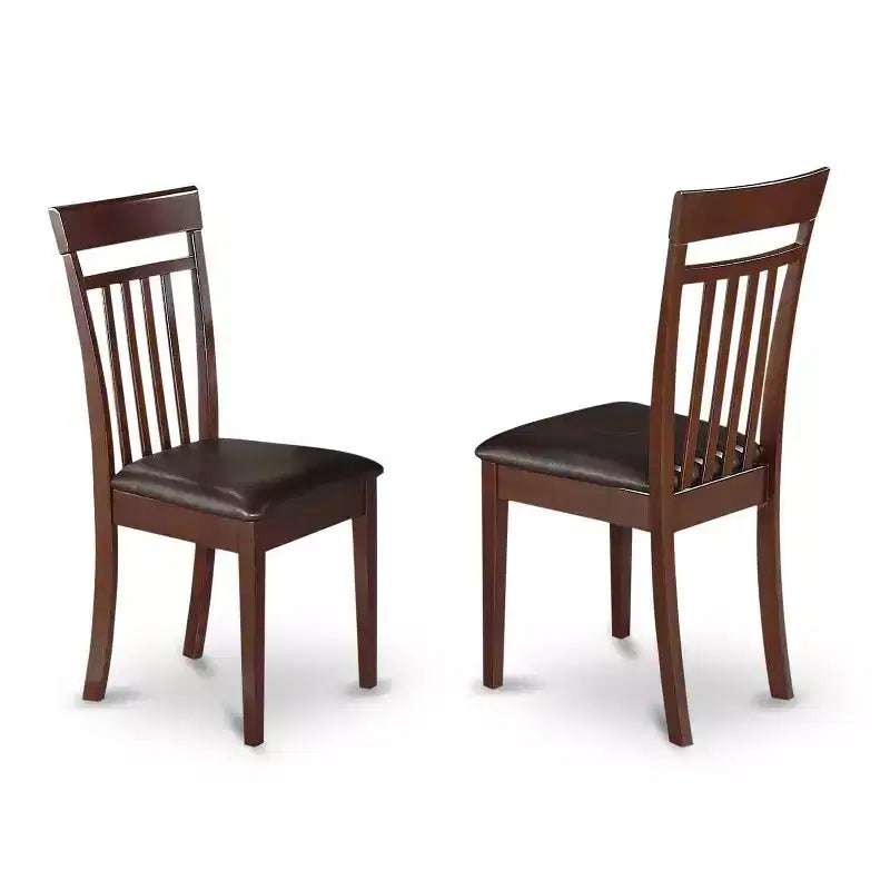 Set da pranzo moderno di 6 pezzi - Tavolo in legno e sedie in similpelle - Panca inclusa - 81x152 cm