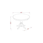 Set da pranzo altezza bancone - Tavolo e sedie 5 pezzi - Stile bohémien moderno - Tavolo rotondo e design elegante