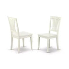 Set da pranzo rotondo retrò 5 pezzi - Tavolo da 42 pollici e 4 sedie - Mobili da cucina in stile rinascimentale