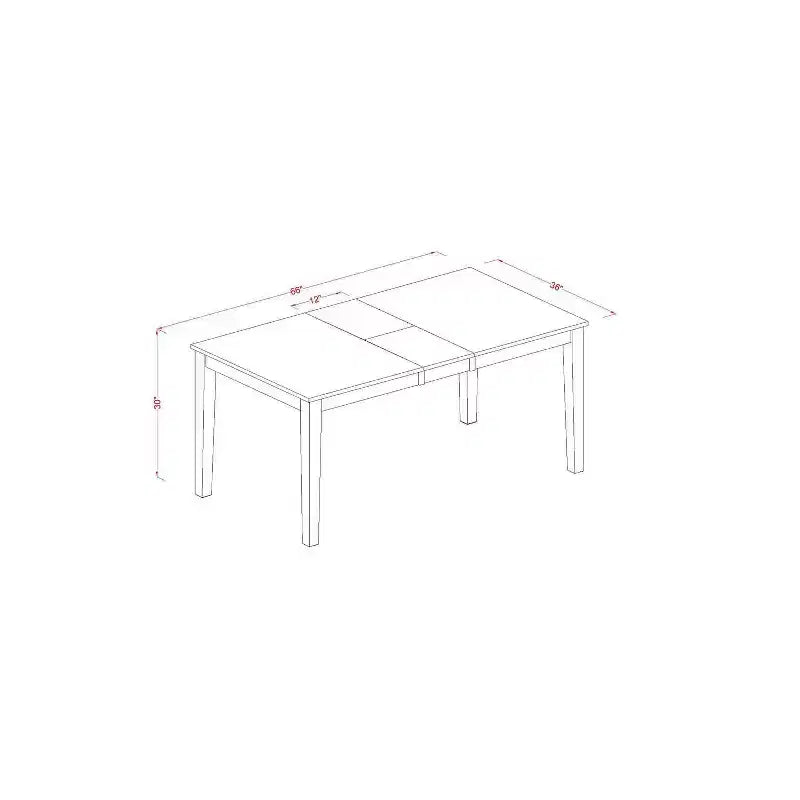 Set da pranzo vittoriano - Set tavolo e sedie da 7 pezzi - Tavolo da cucina rettangolare con allunga - Finitura nero e ciliegio