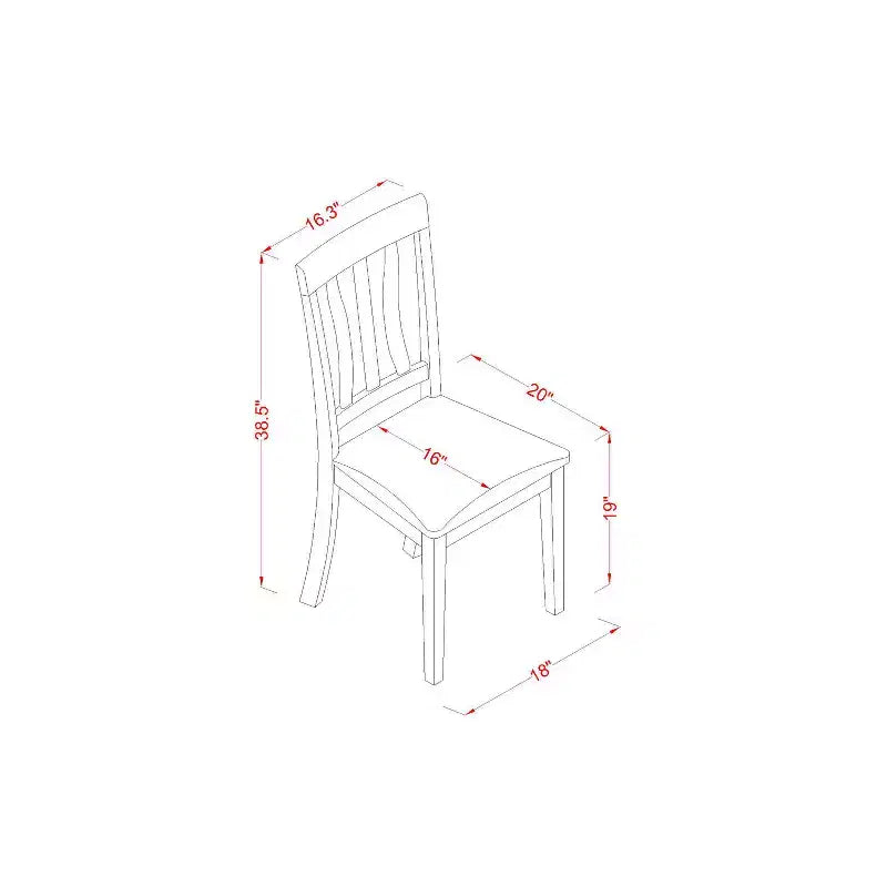 Set da pranzo rococò - Tavolo rotondo con 2 sedie eleganti - Mobili in stile antico