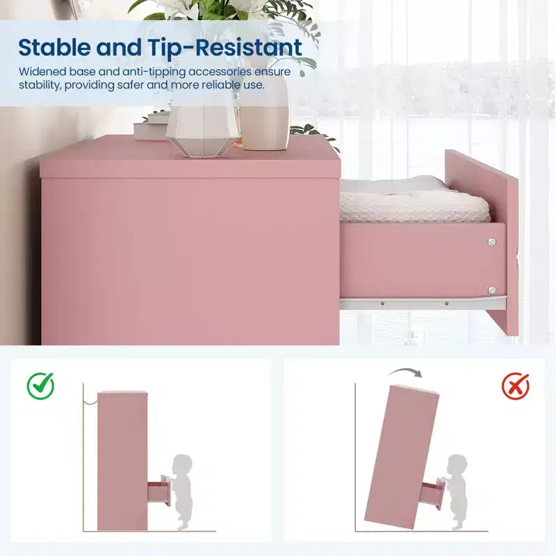 Cassettiera a 4 cassetti, Mobile a cassetti, Comò alto con maniglie dorate, Mobiletto contenitore per camera da letto, soggiorno, armadio
