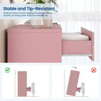 Cassettiera a 4 cassetti, Mobile a cassetti, Comò alto con maniglie dorate, Mobiletto contenitore per camera da letto, soggiorno, armadio
