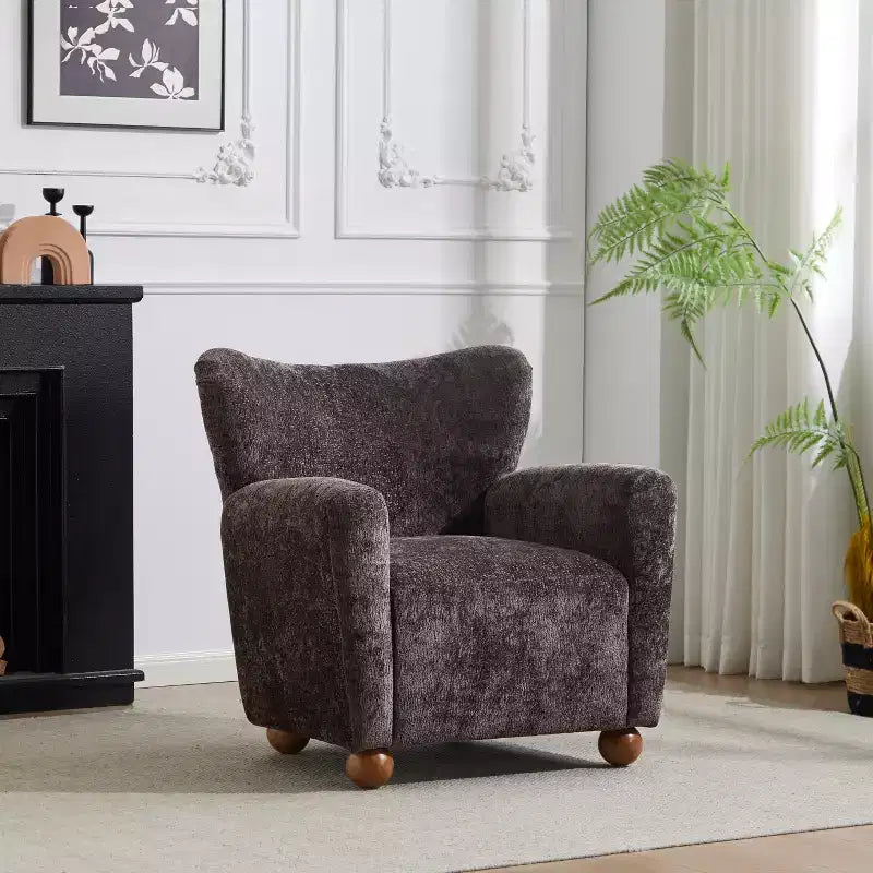 Poltrona moderna imbottita Christopher Knight Home Ember Wingback