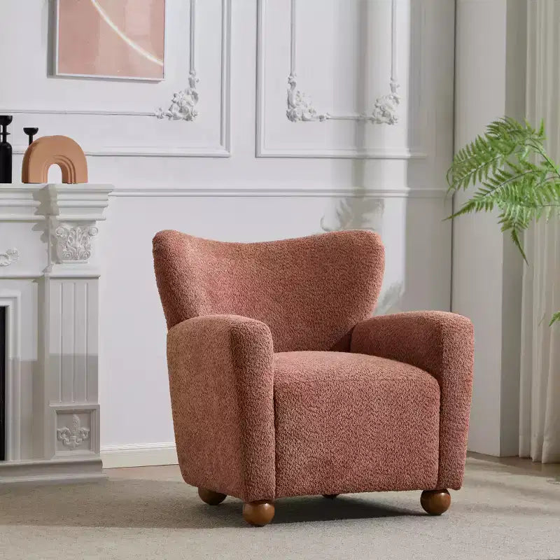 Poltrona moderna imbottita Christopher Knight Home Ember Wingback