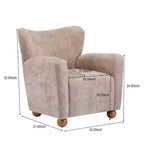 Poltrona moderna imbottita Christopher Knight Home Ember Wingback