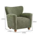 Poltrona moderna imbottita Christopher Knight Home Ember Wingback