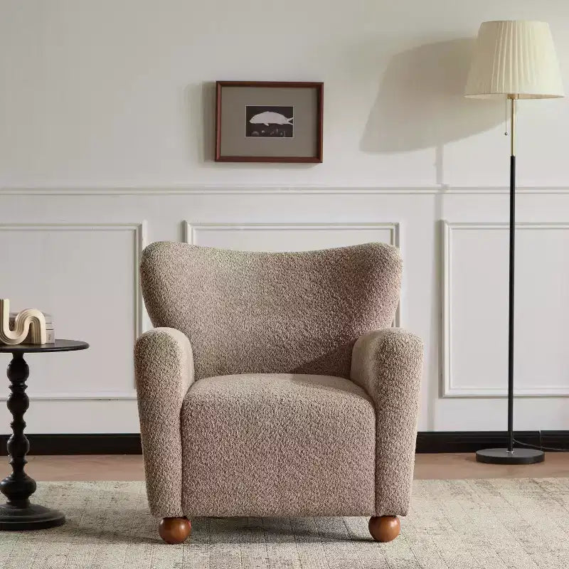 Poltrona moderna imbottita Christopher Knight Home Ember Wingback