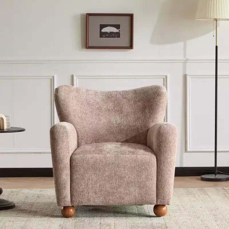 Poltrona moderna imbottita Christopher Knight Home Ember Wingback