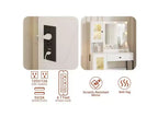 Toeletta da trucco con luci a LED e specchio, grande toeletta da 33 W con cassetto grande, mobile contenitore, toeletta per camera da letto