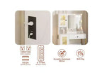 Toeletta da trucco con luci a LED e specchio, grande toeletta da 33 W con cassetto grande, mobile contenitore, toeletta per camera da letto