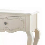 Comodino Royal Hampton Wood By Edalene, Bianco perla