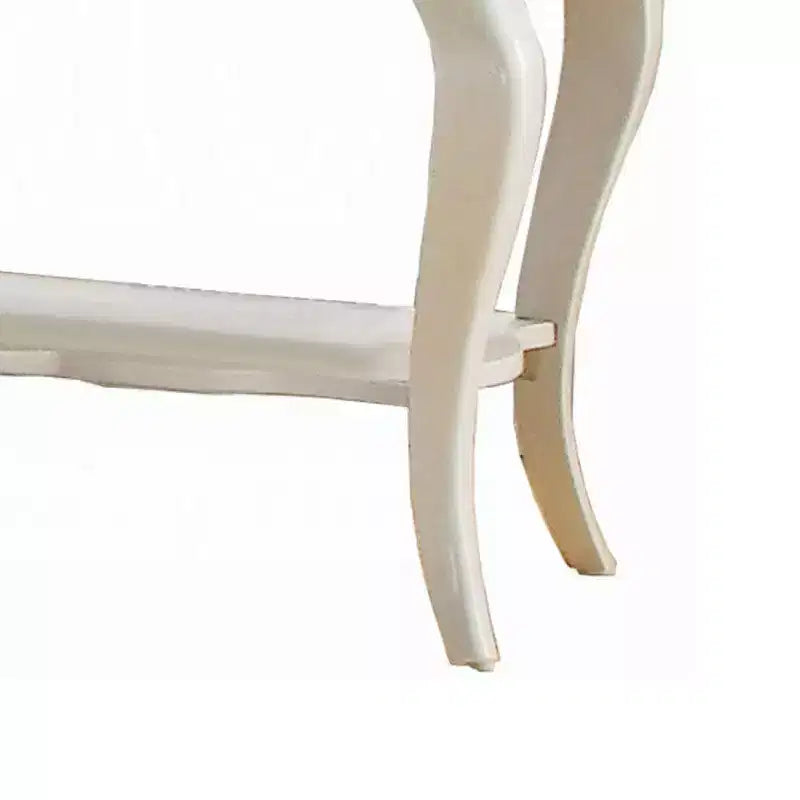 Comodino Royal Hampton Wood By Edalene, Bianco perla