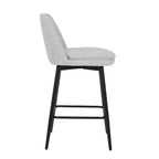 Homy Casa Set di 2 Sgabelli da Bar Girevoli con Altezza Bancone e Seduta Imbottita, Altezza Seduta 65 cm
