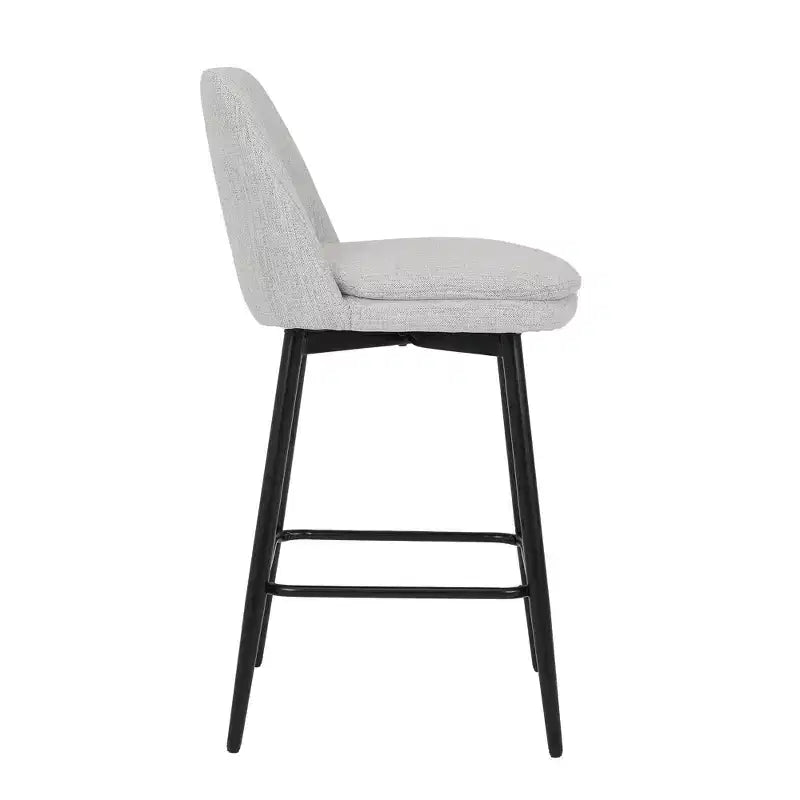 Homy Casa Set di 2 Sgabelli da Bar Girevoli con Altezza Bancone e Seduta Imbottita, Altezza Seduta 65 cm